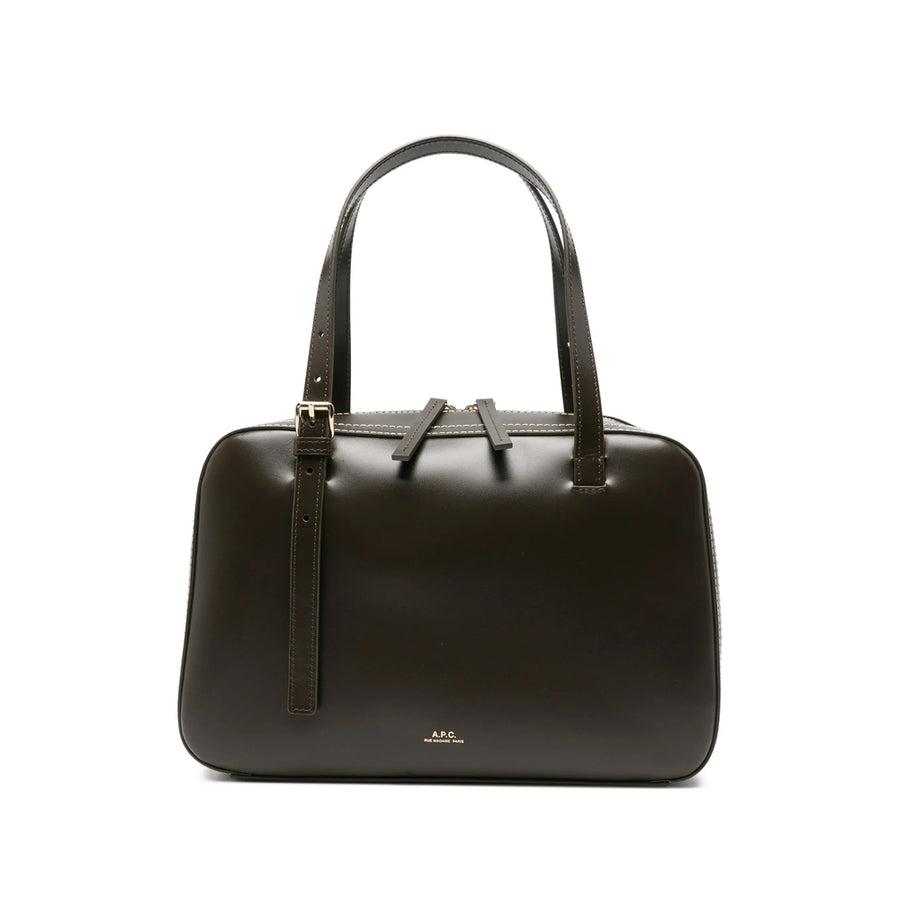 Shoulder Bag Brown Leather Calf