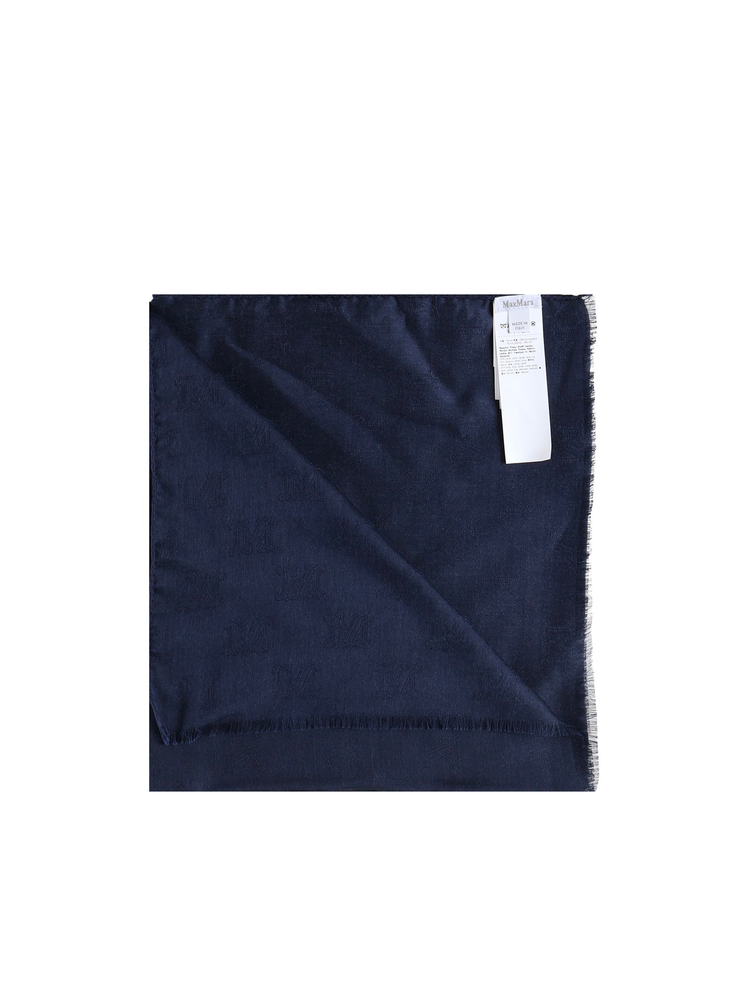 Max Mara Scarfs Blue Wool