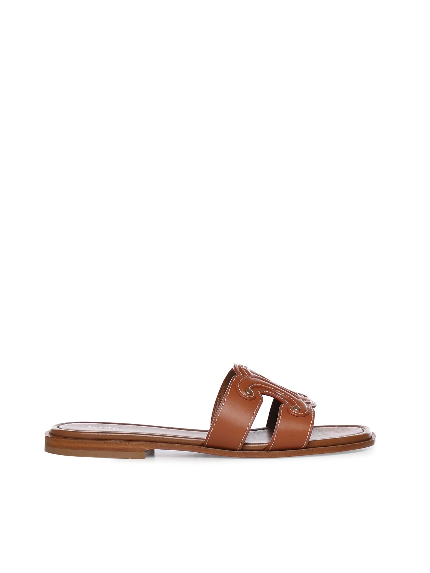 Céline Sandals Brown Calf