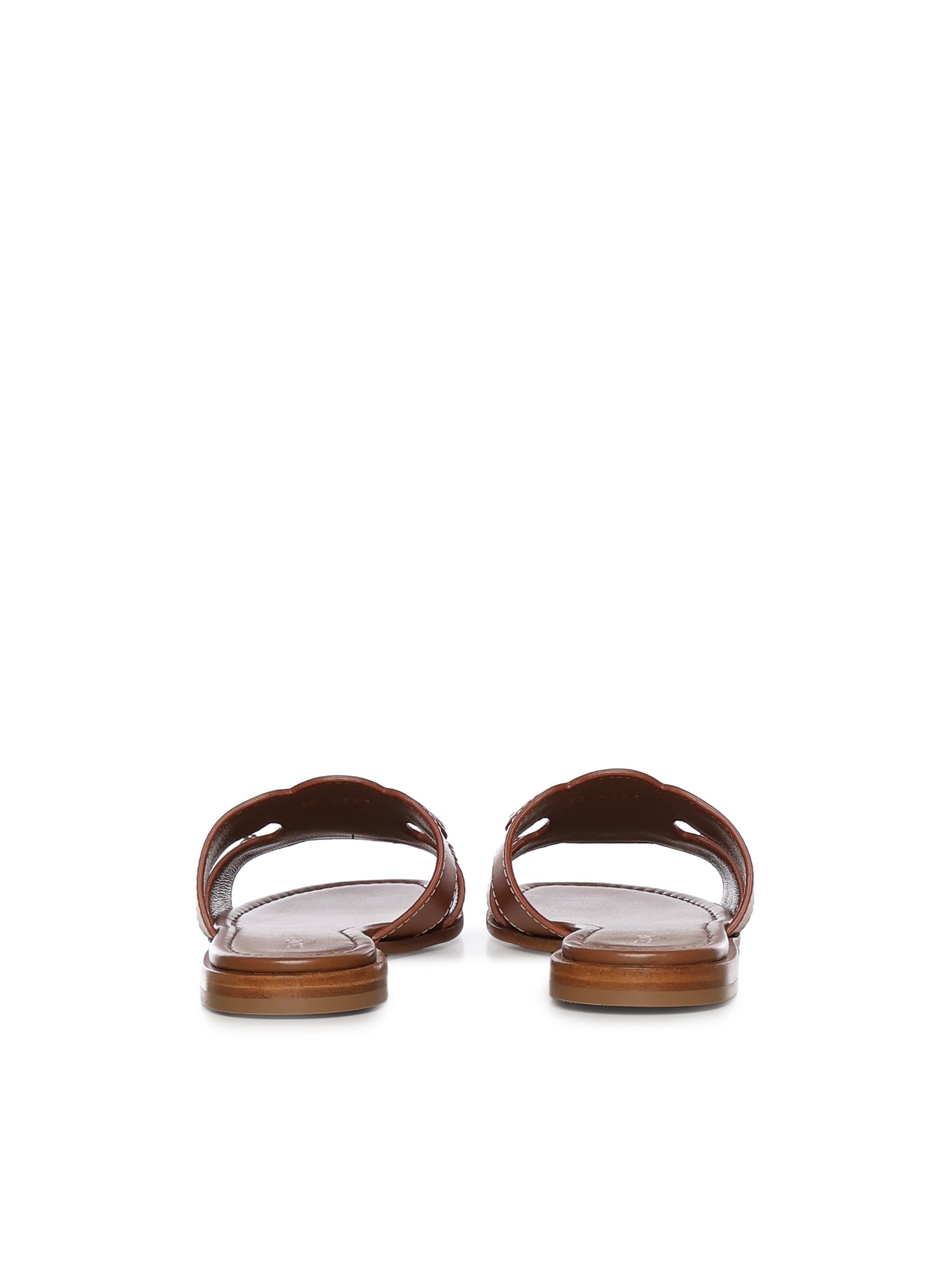 Céline Sandals Brown Calf