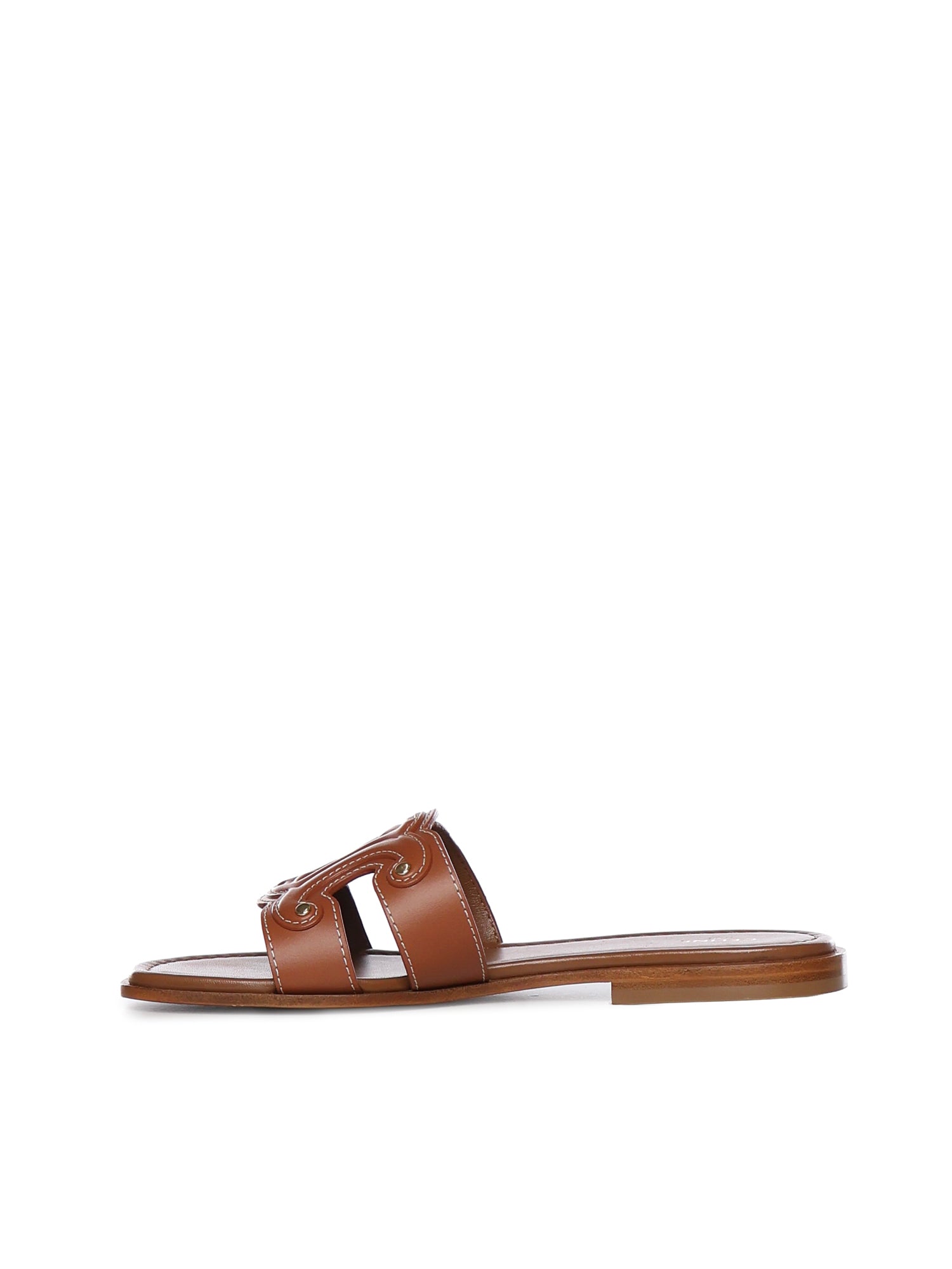 Céline Sandals Brown Calf