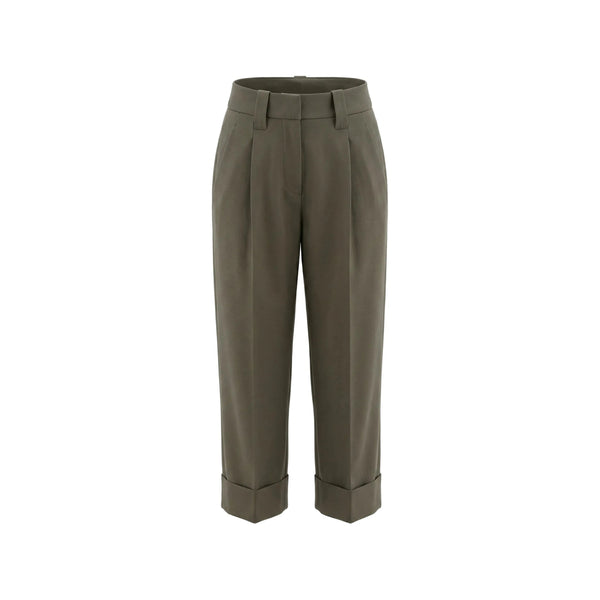 Wool Trousers Green