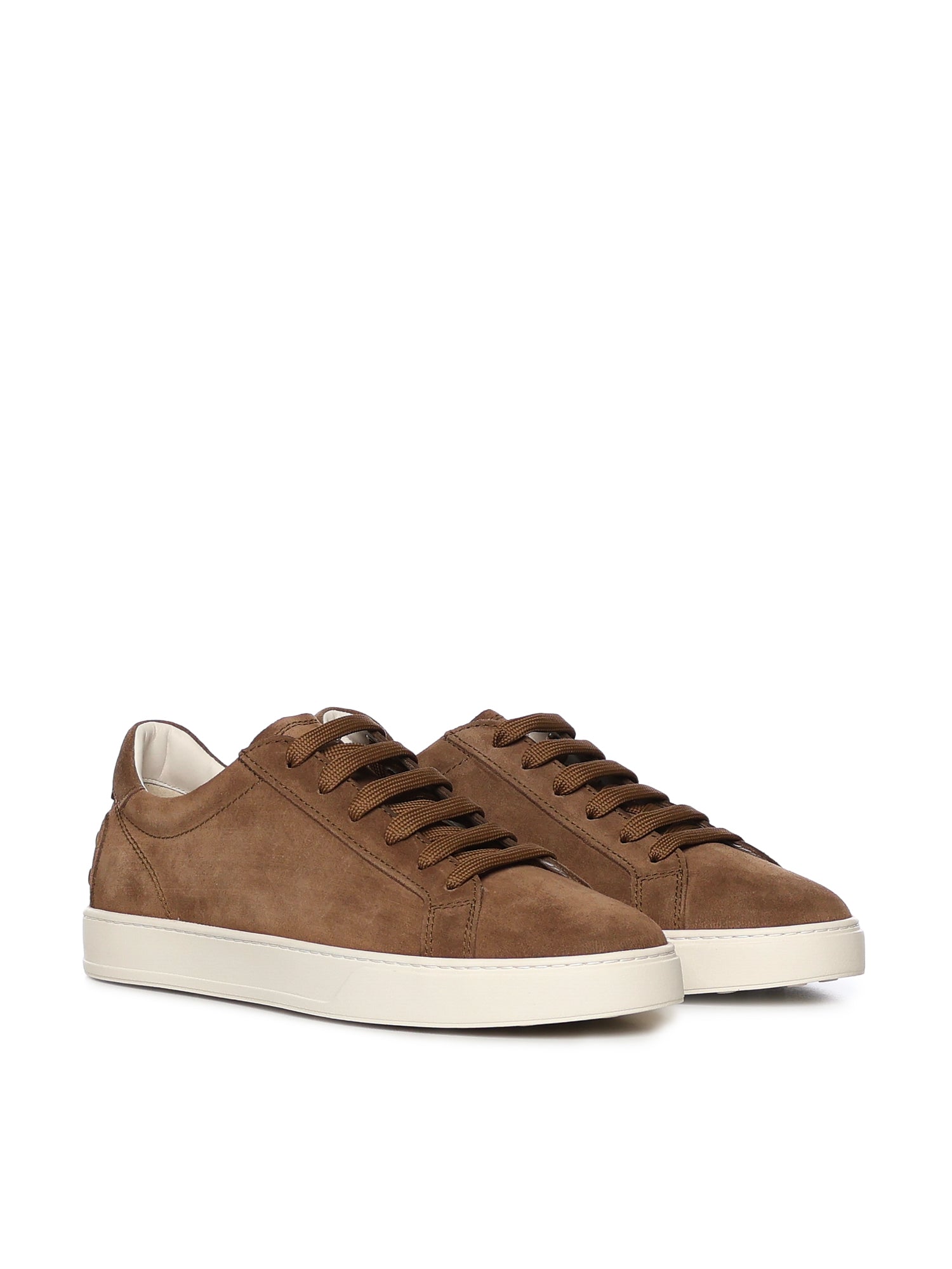 Tods Sneakers Brown Calfskin