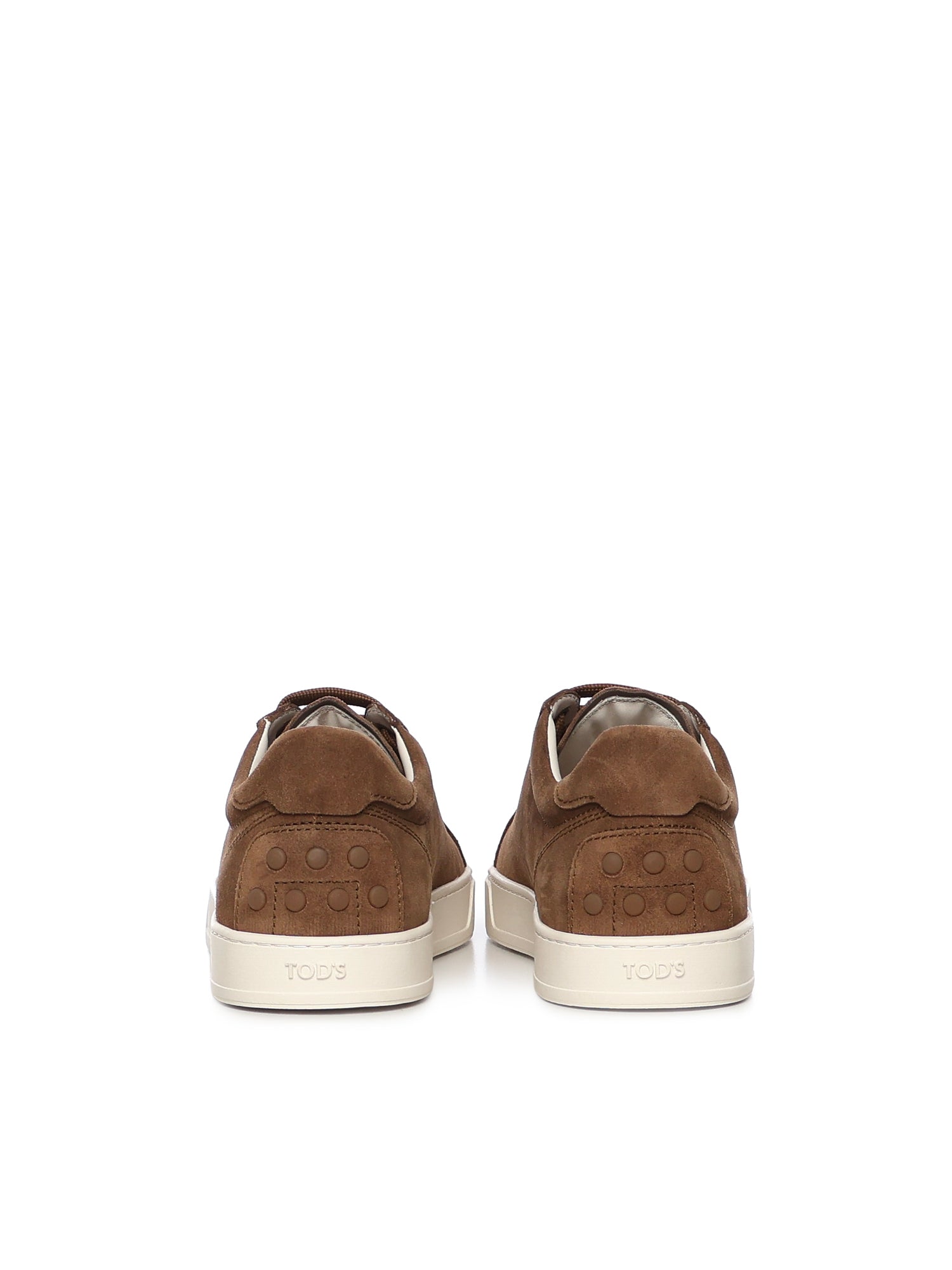 Tods Sneakers Brown Calfskin