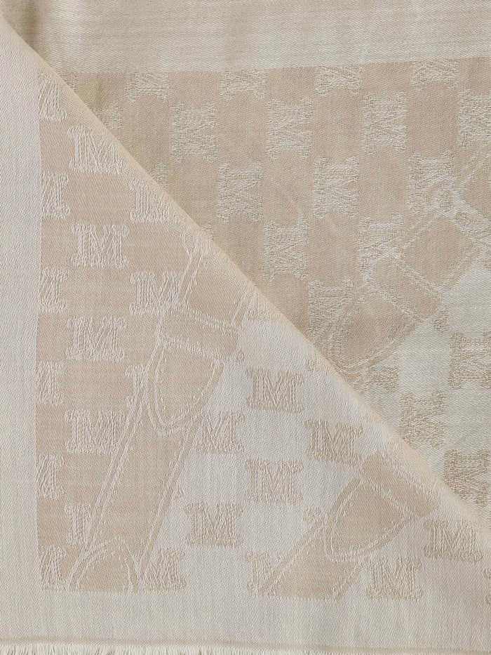 Max Mara Scarfs Beige Wool