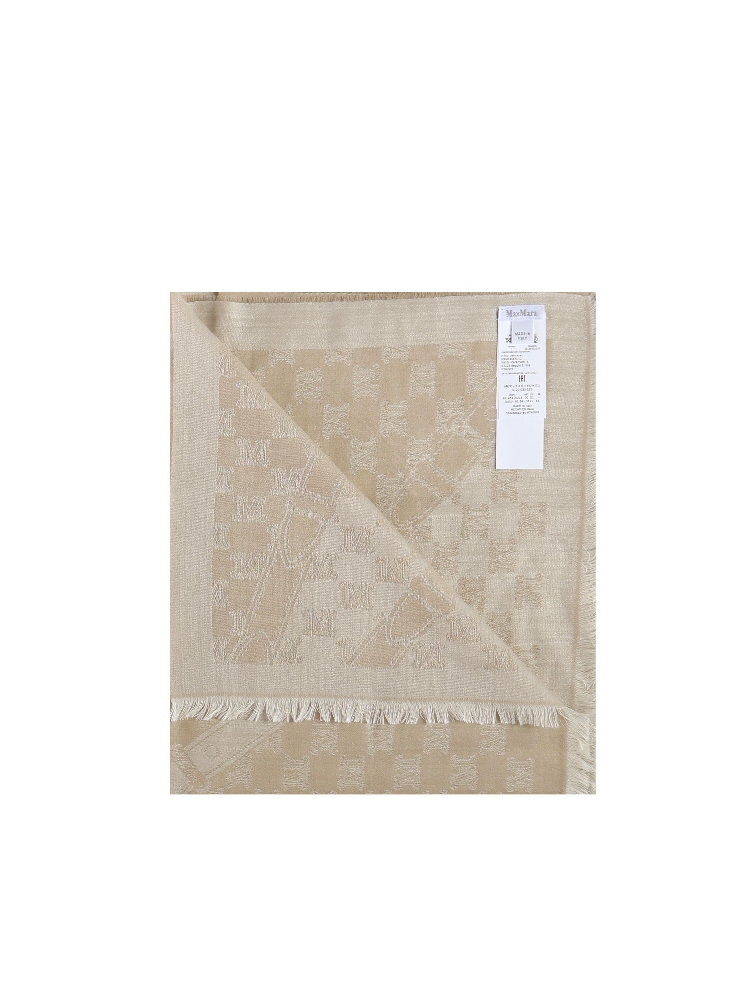 Max Mara Scarfs Beige Wool