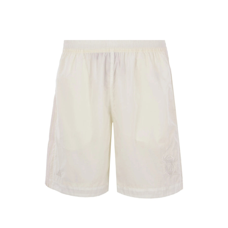 Track Shorts White Recycled Polyamide & Running