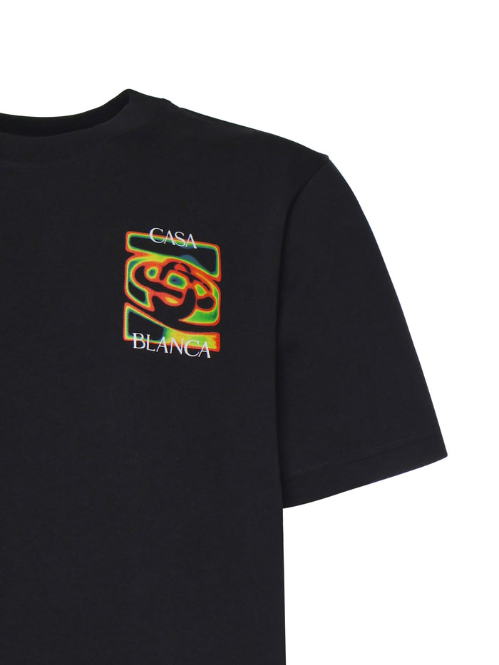 Casablanca T-shirts and Polos Black Organic Cotton