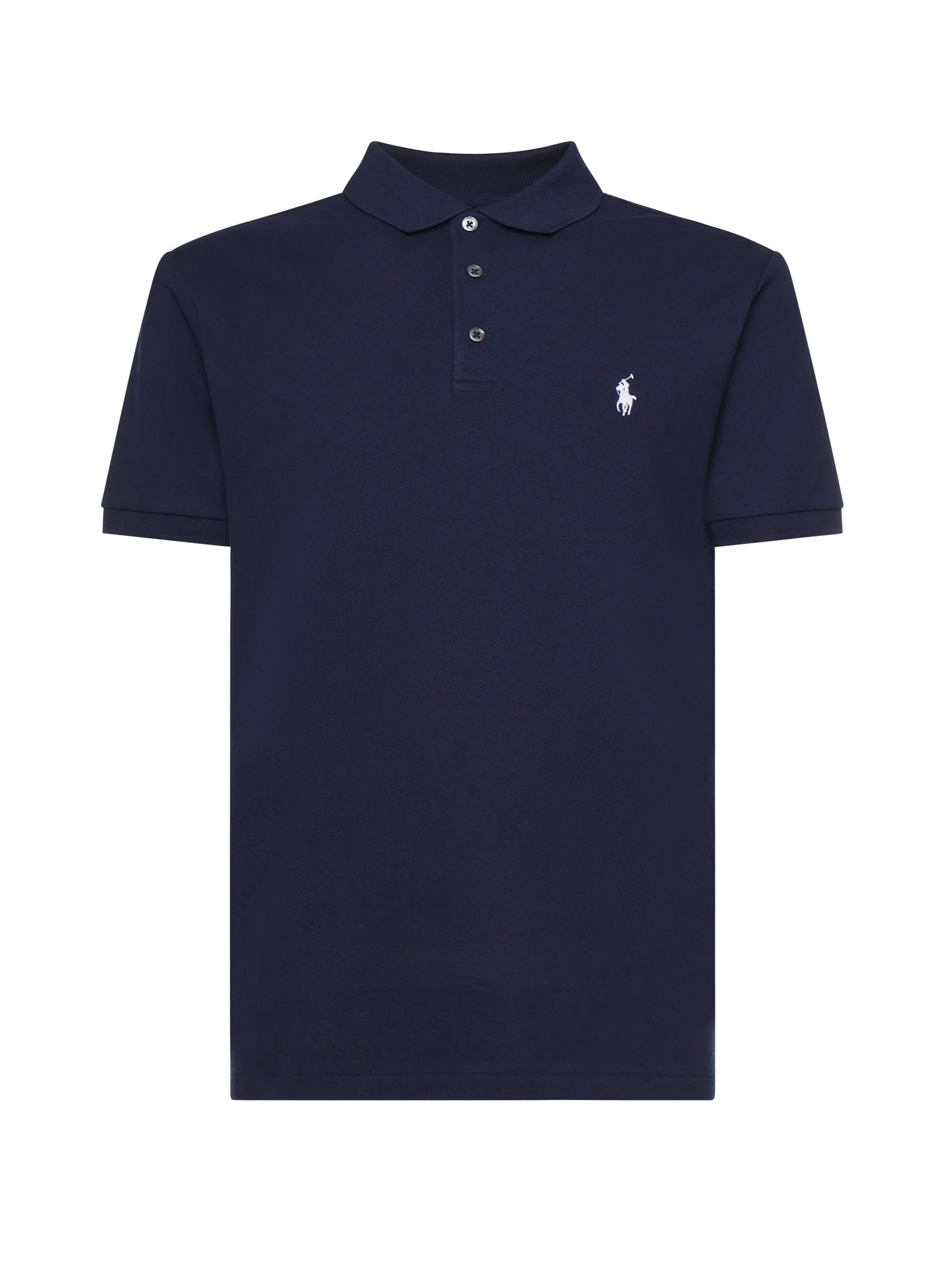 Polo Ralph Lauren T-Shirts And Polos Blue Cotton Elastane