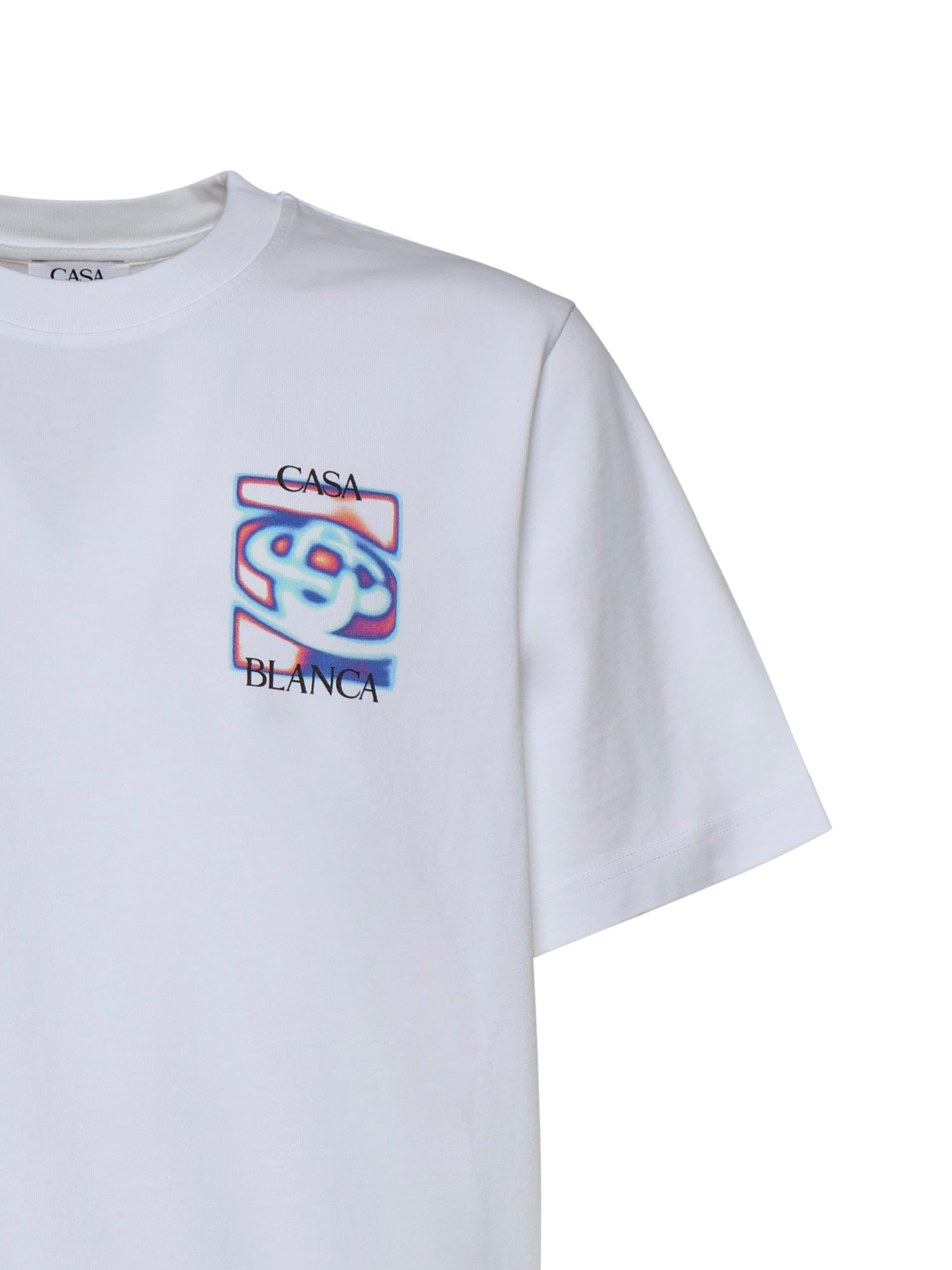 Casablanca T-shirts and Polos White Organic Cotton