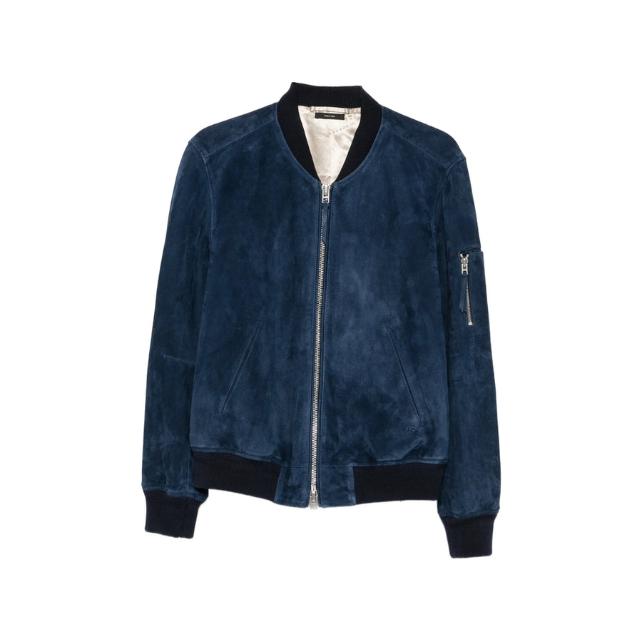 Leather Jacket Blue