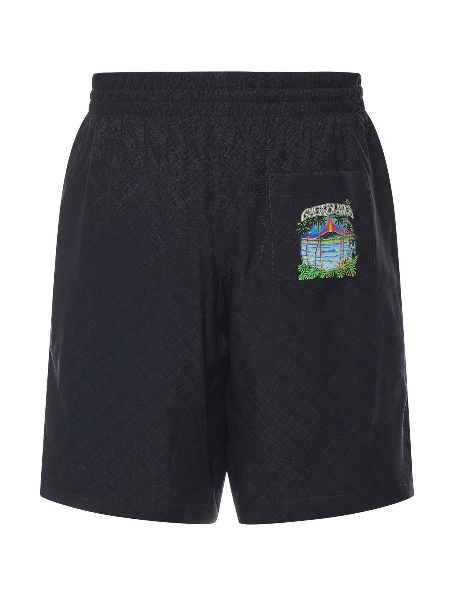 Casablanca Shorts Black Silk