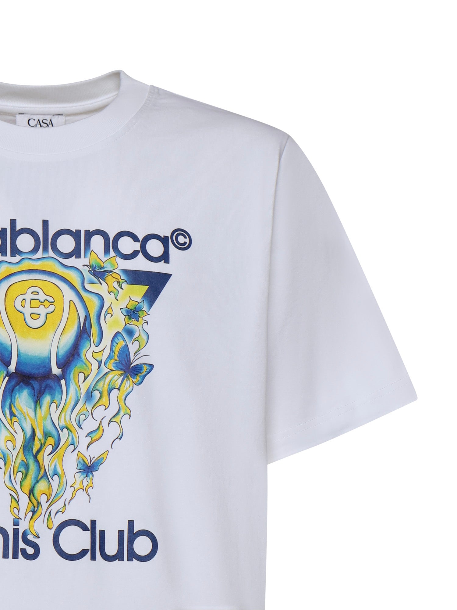 Casablanca T-shirts and Polos White Organic Cotton