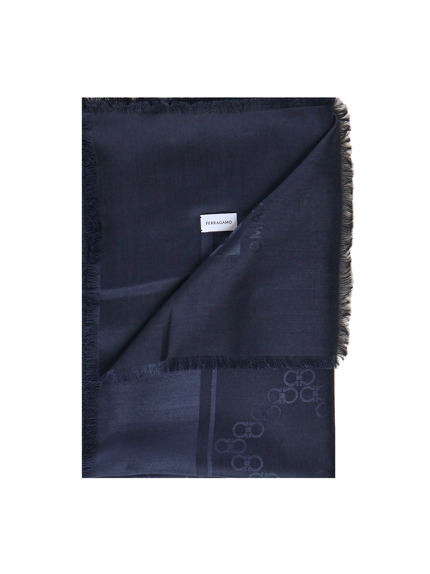 Ferragamo Scarfs Blue Silk