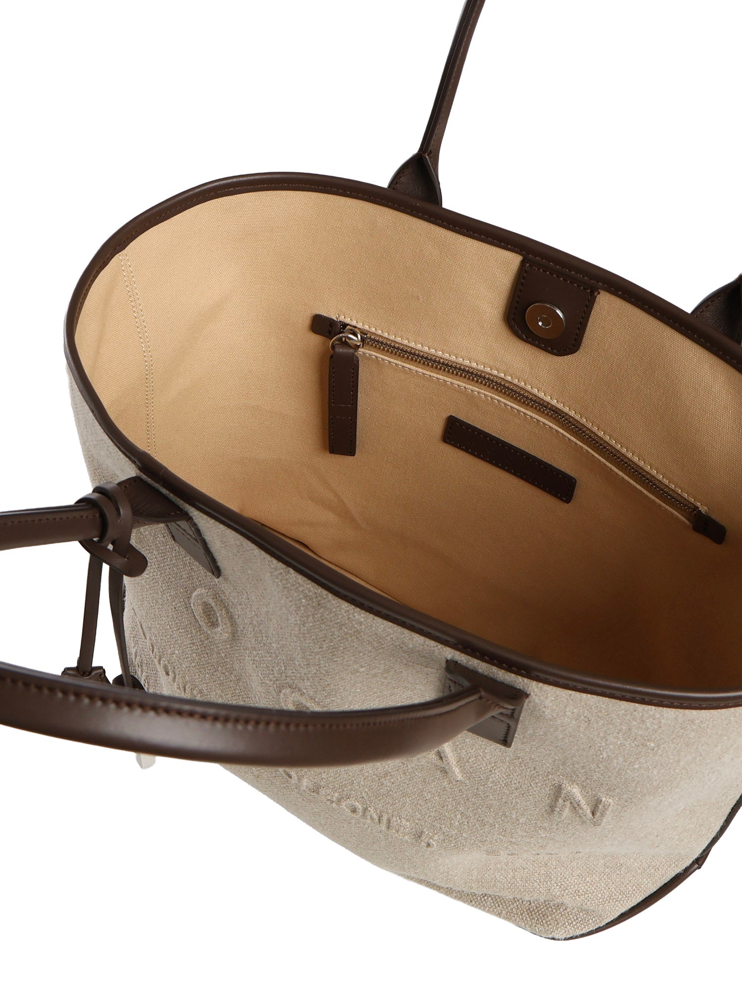 Hogan Bags Brown/ivory Linen