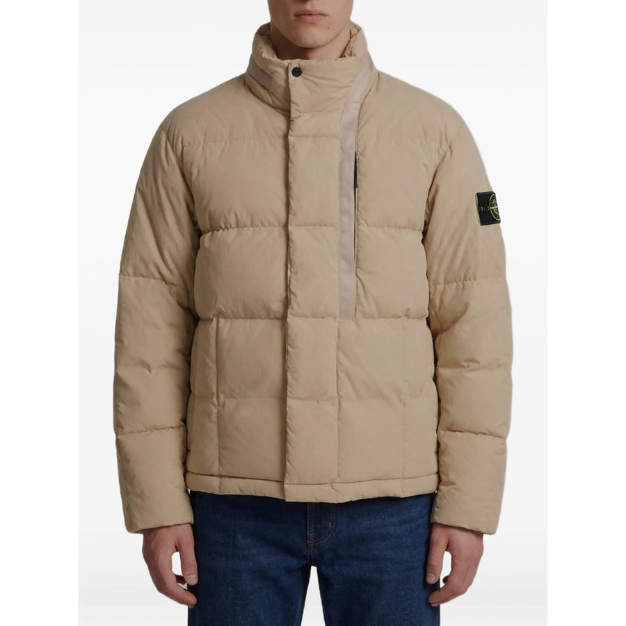 Quilted Cotton-Blend Jacket Neutrals Outer: Cotton
