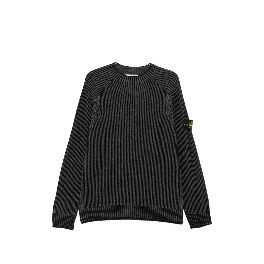 Sweatshirt Black-Grey Black/grey Wool Blend Sweater