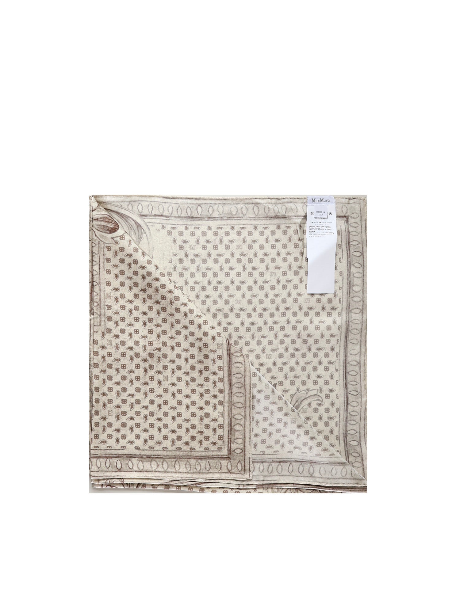 Max Mara Scarfs White Silk