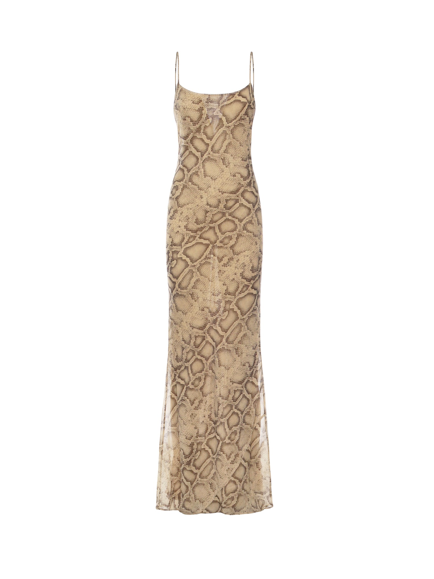 THE ANDAMANE Dresses Natural Python Polyester
