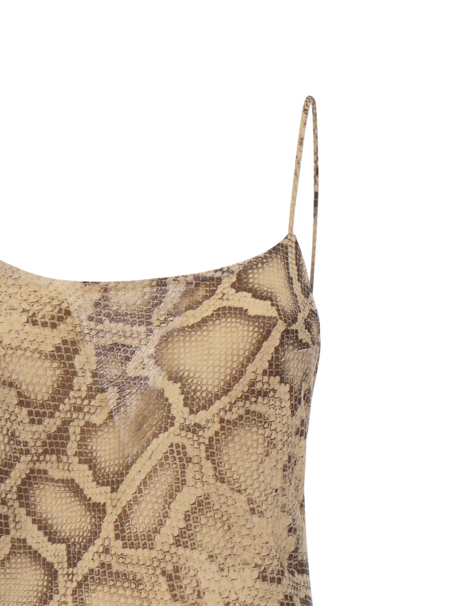 THE ANDAMANE Dresses Natural Python Polyester