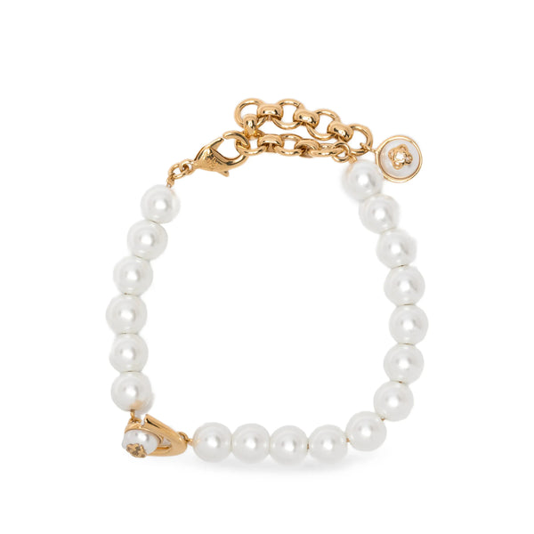 Bracelet With Pearls Gold-White Gold/white Gold-plated Brass Bracelets