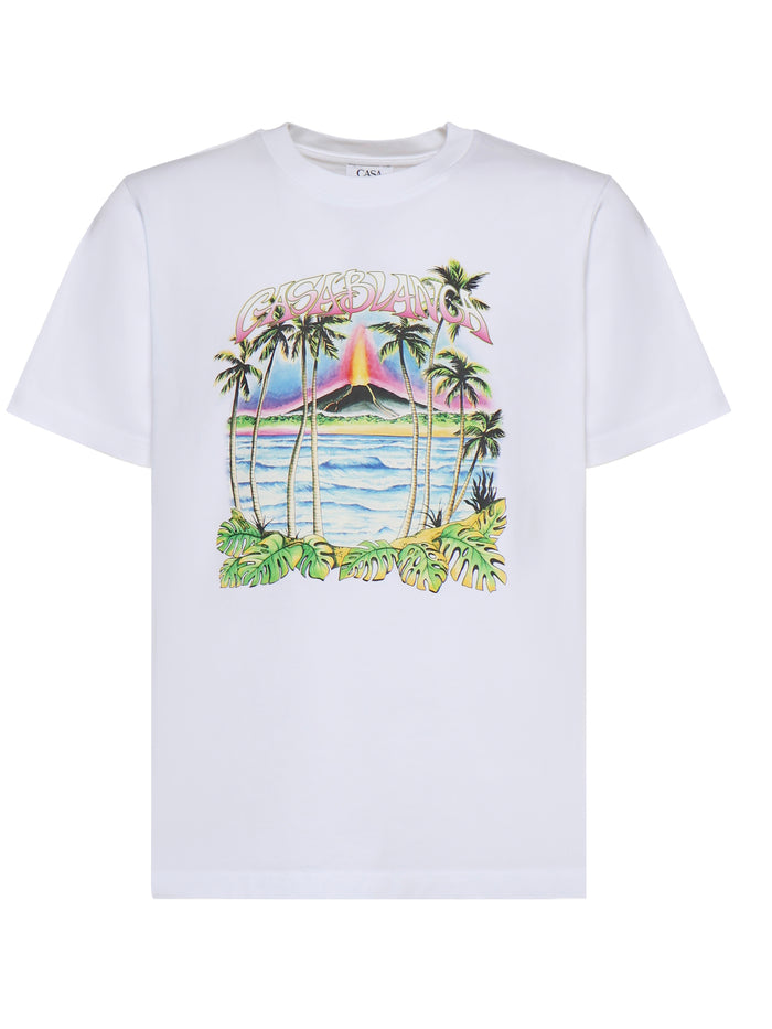 Casablanca T-shirts and Polos White Organic Cotton