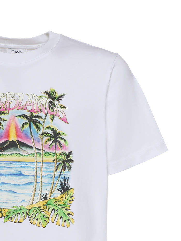 Casablanca T-shirts and Polos White Organic Cotton