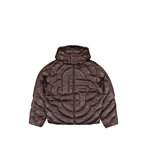 Quilted Jacket Brown Padded & Down