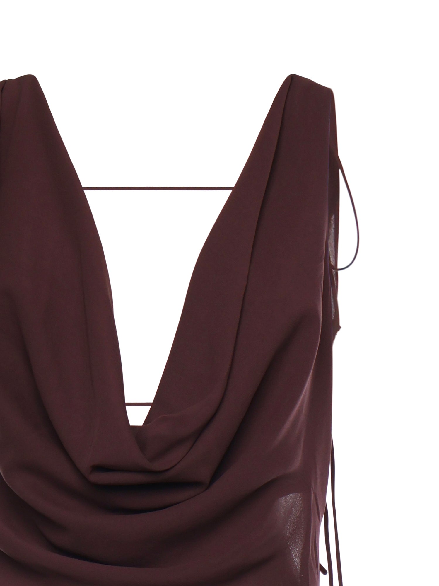 THE ANDAMANE Dresses Aubergine Silk