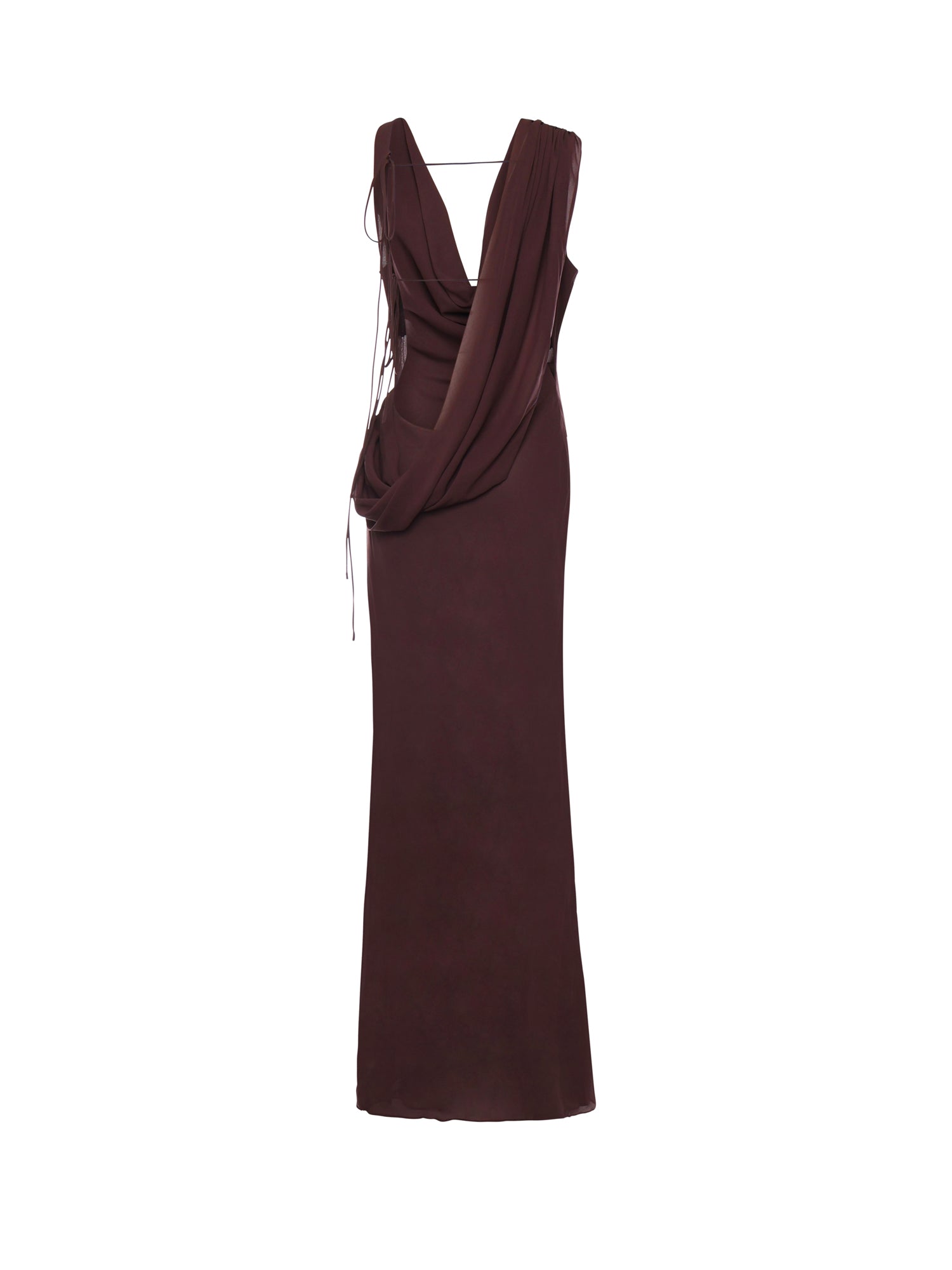 THE ANDAMANE Dresses Aubergine Silk