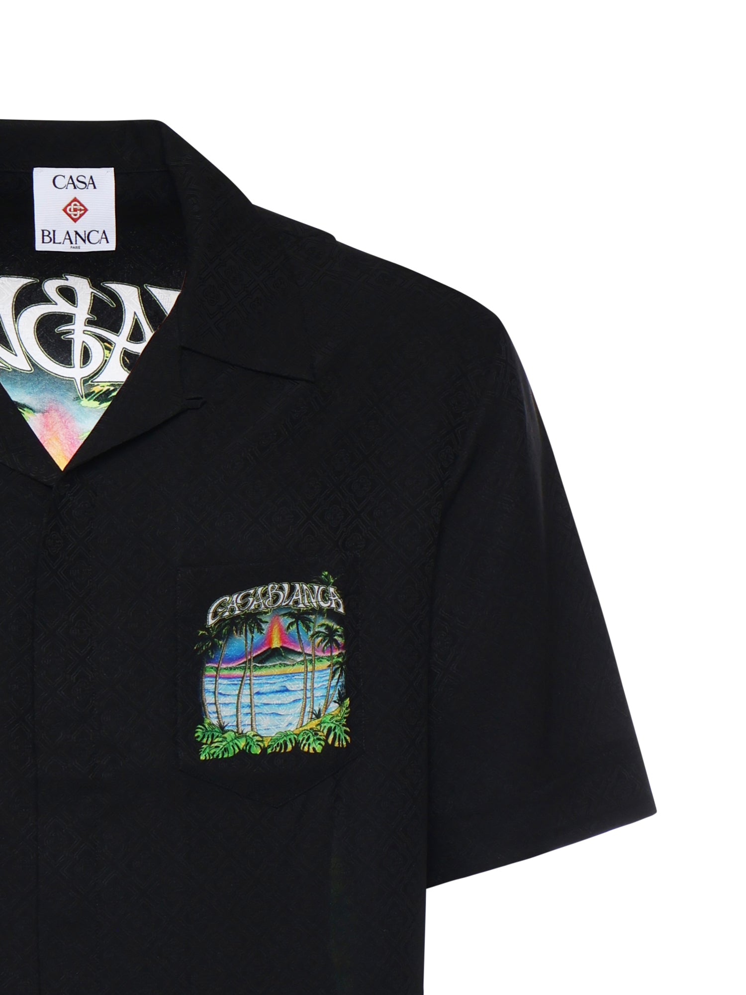 Casablanca Shirts Black Silk