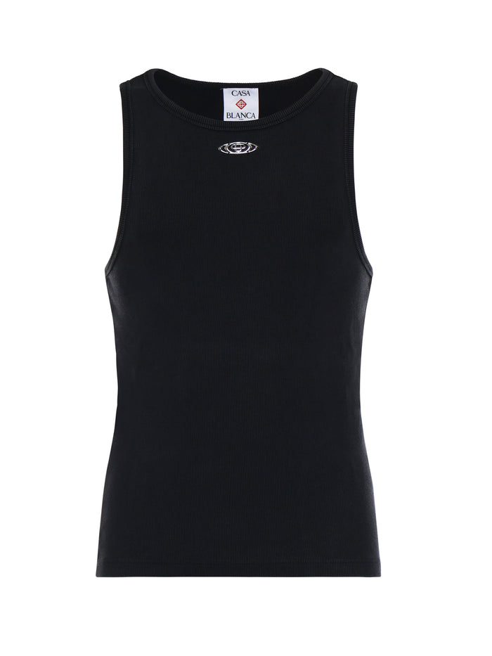 Casablanca T-shirts and Polos Black Organic Cotton