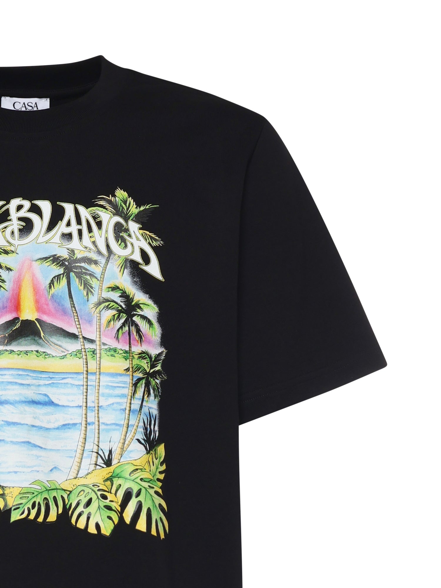 Casablanca T-shirts and Polos Black Organic Cotton