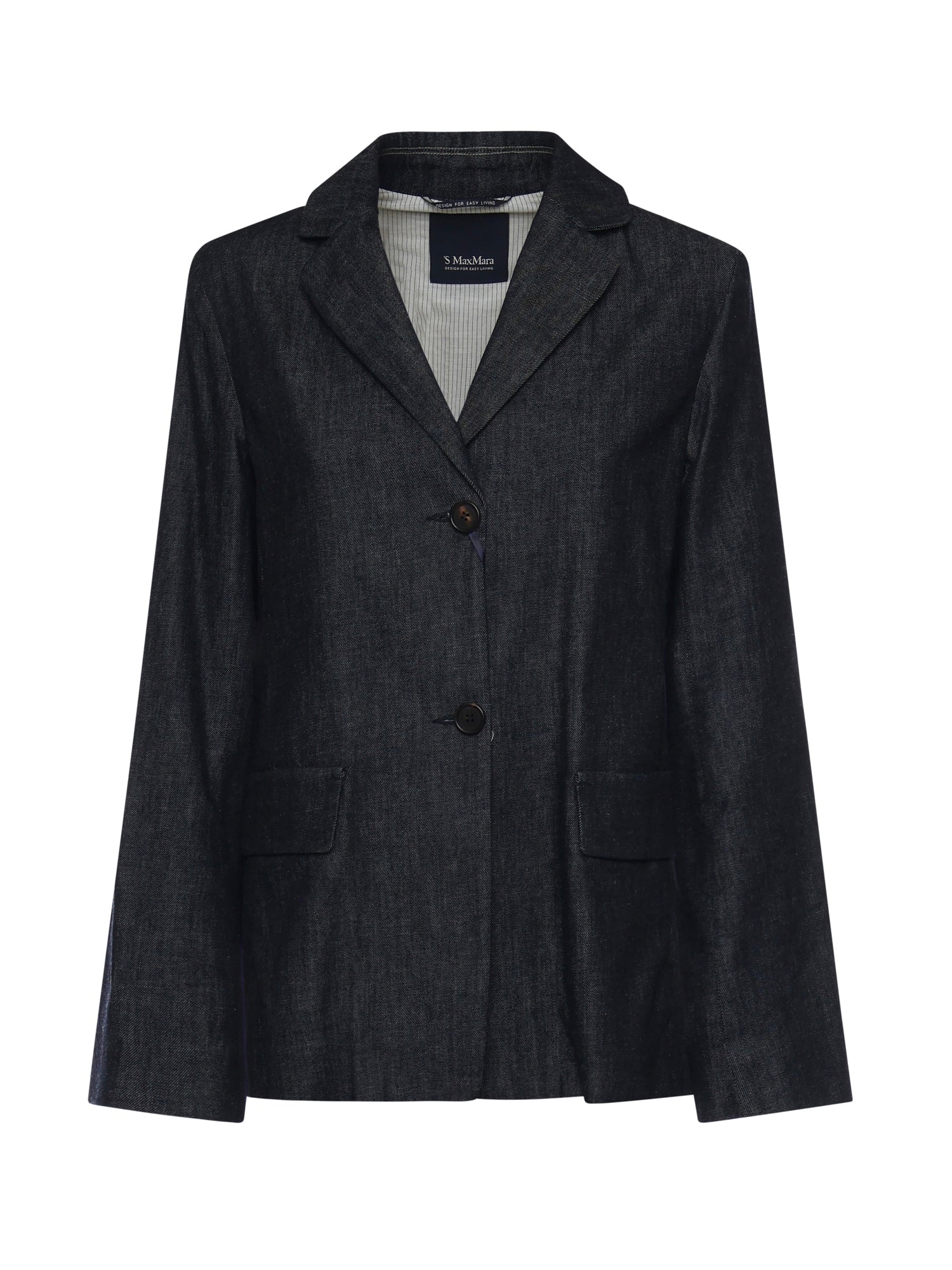 S MAX MARA Jackets Blue Cotton