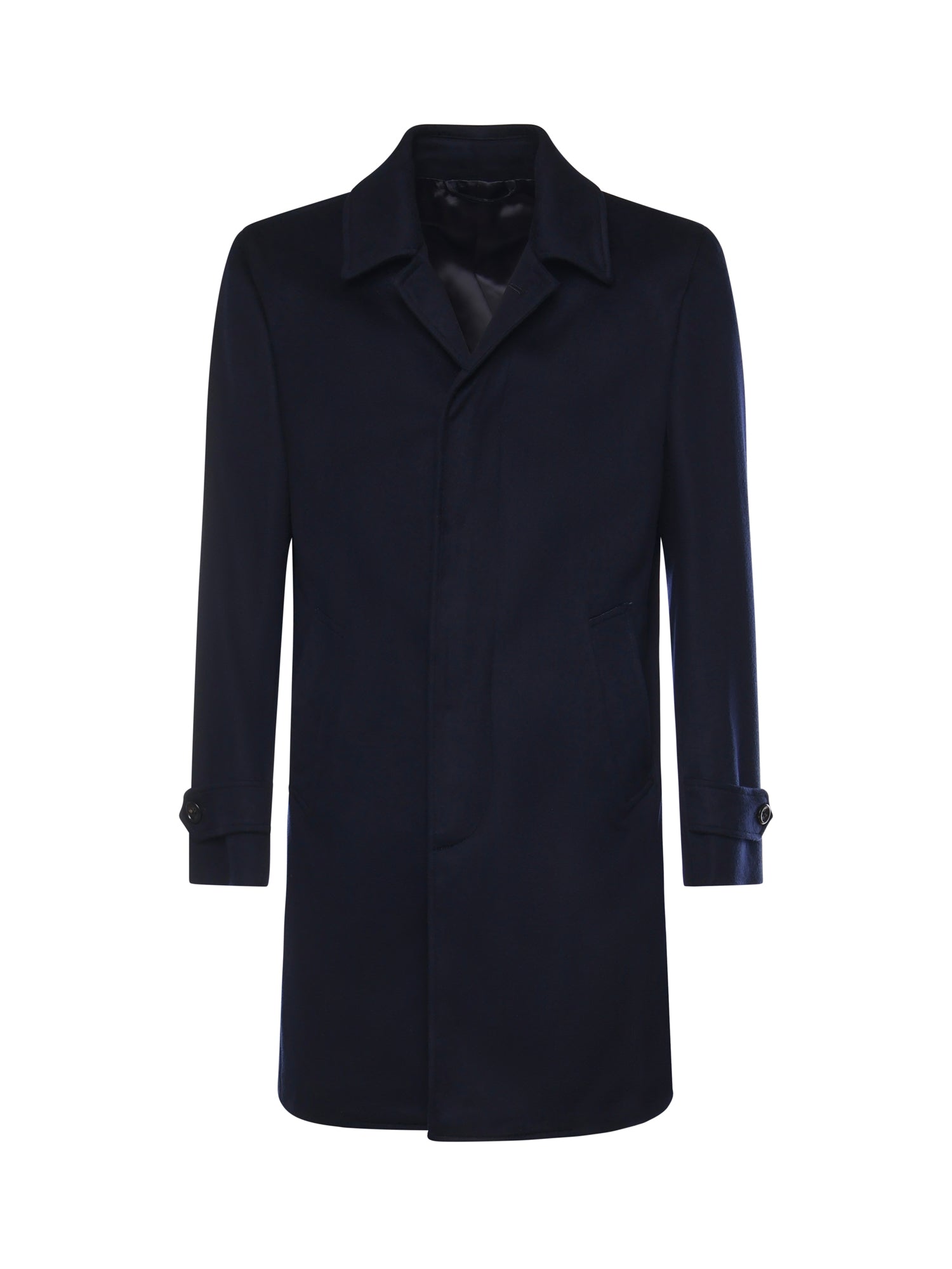 Luigi Bianchi Coats Blue Cashmere