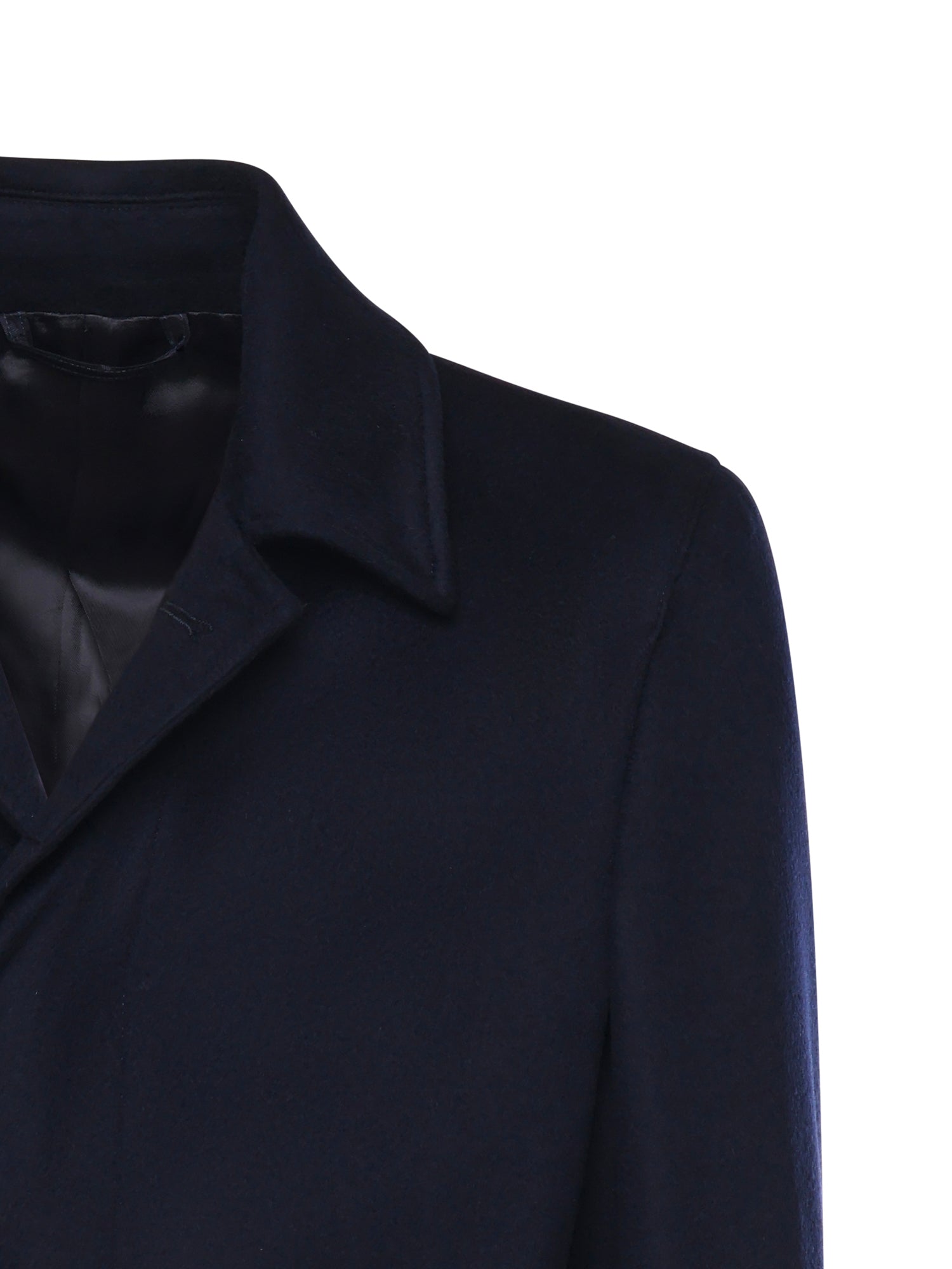 Luigi Bianchi Coats Blue Cashmere