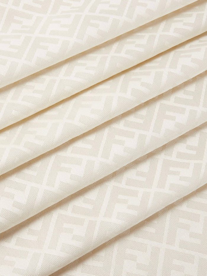 Fendi Scarfs Ivory Silk