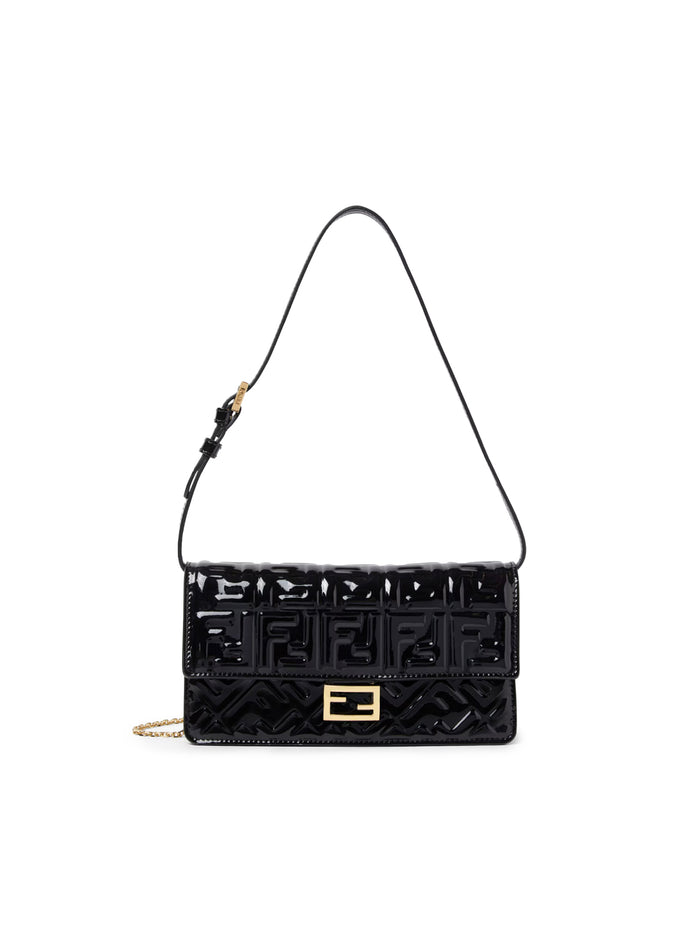 Fendi Wallets Black Patent Leather