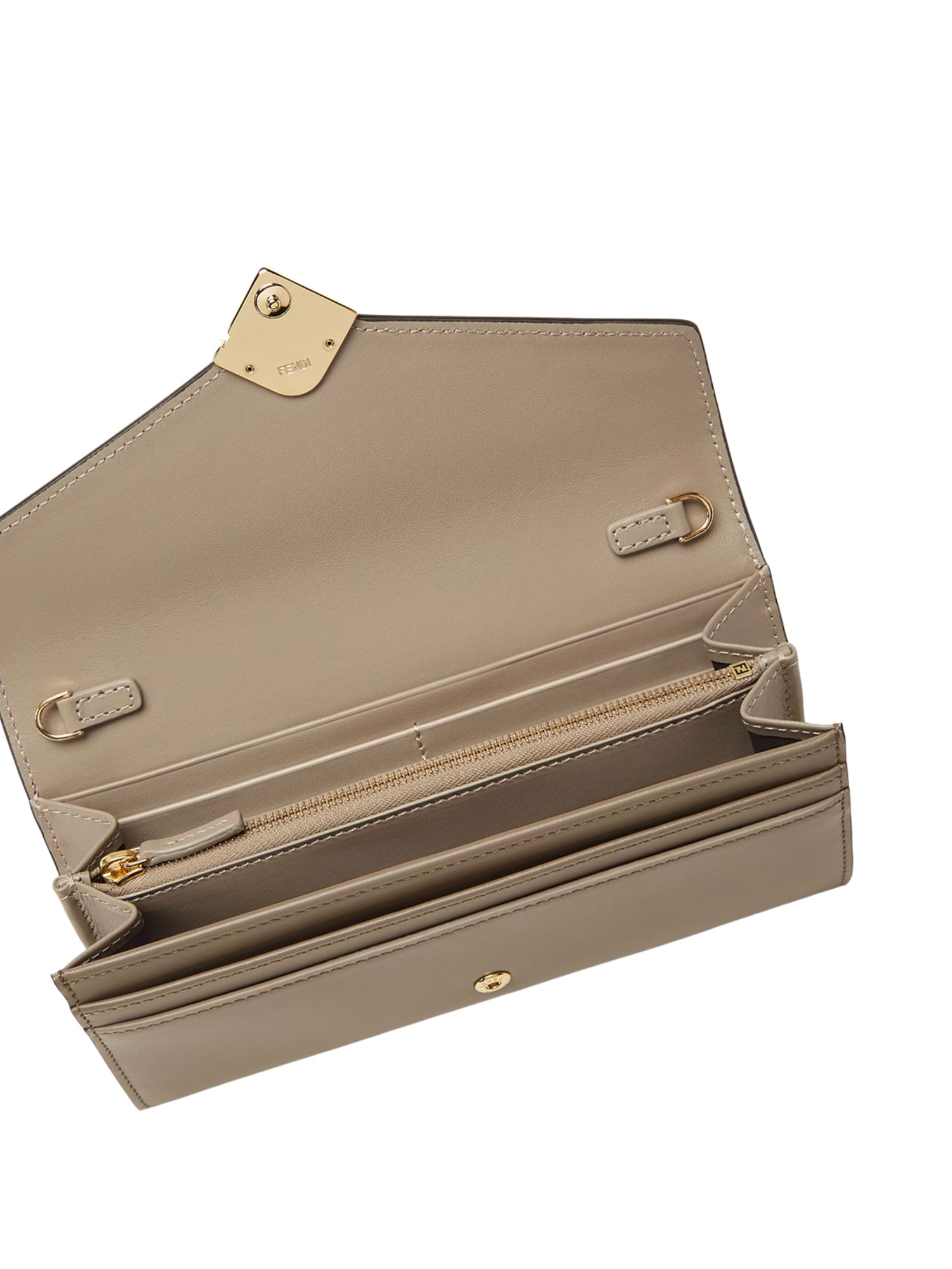 Fendi Wallets Grey Calfskin