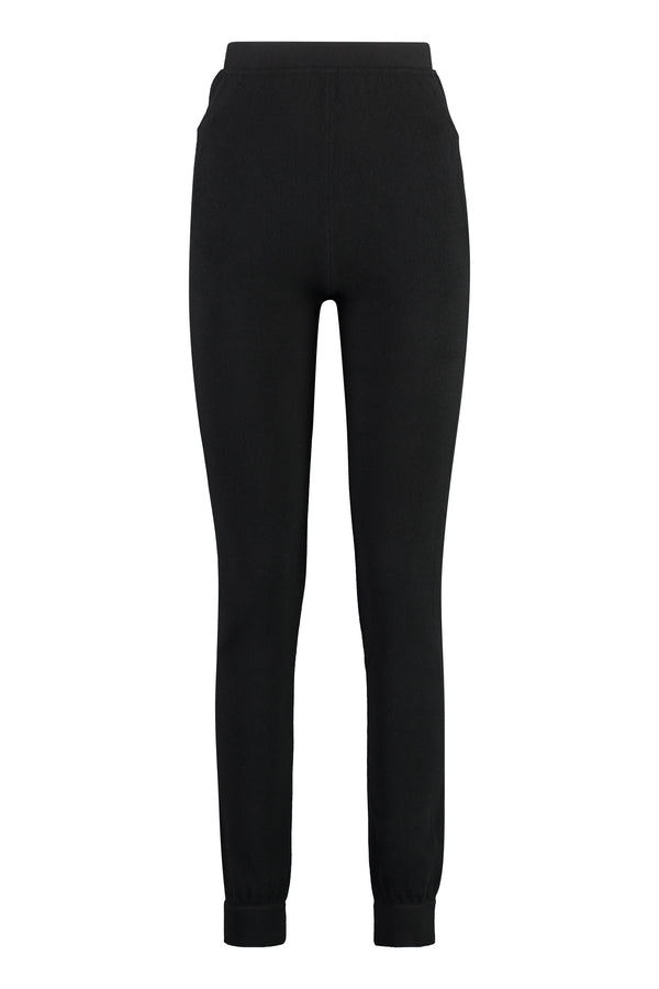 Saint Laurent Cashmere Trousers Black Track Pants