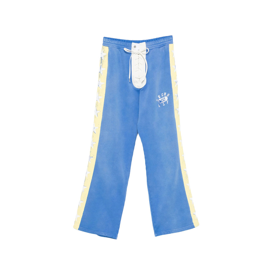 Track Pants Blue Cotton; Trims: Polyester