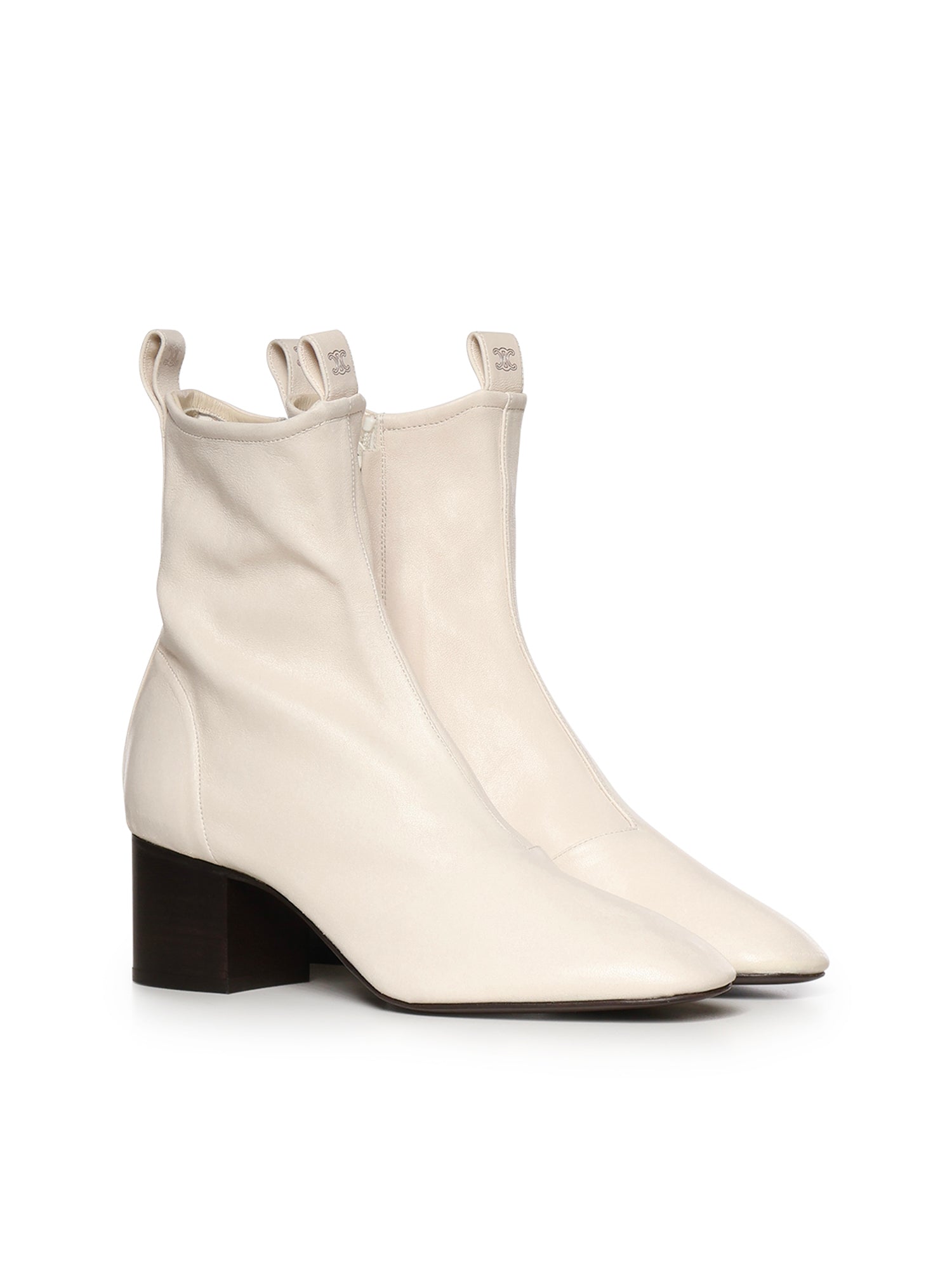 Céline Boots White Lambskin