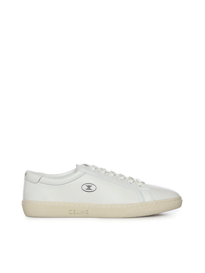 Céline Sneakers Optic White/dark Grey Lamb