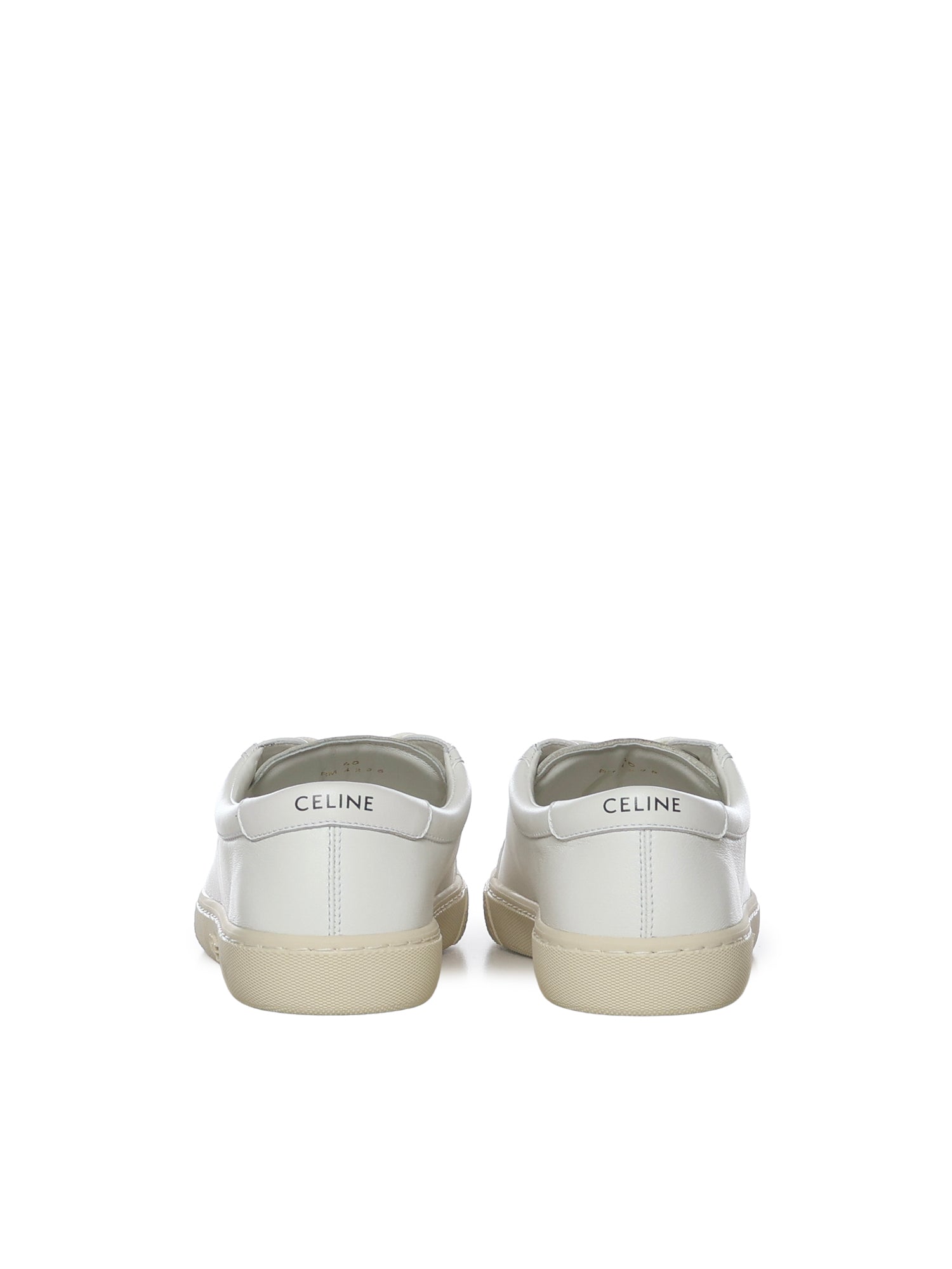 Céline Sneakers Optic White/dark Grey Lamb