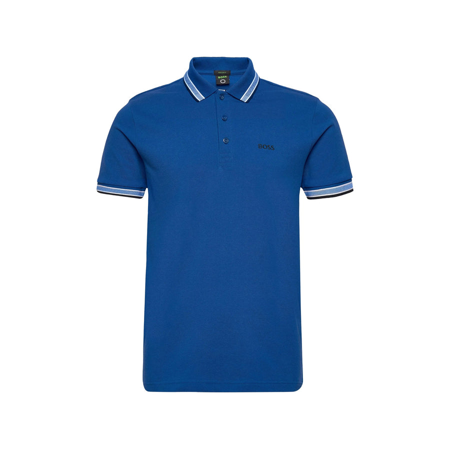 Cotton Polo Shirt Blue Blue/neutrals
