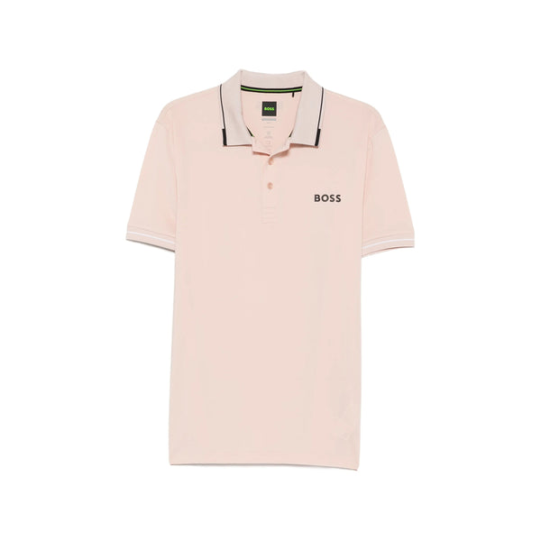 Slim Fit Pink Polo Shirt Recycled Polyester T-shirts And Polos