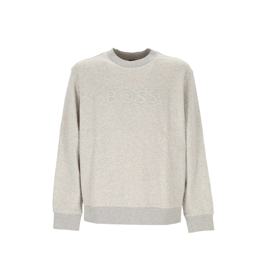 Long-Sleeved Cotton Sweatshirt Grey Sweatshirts