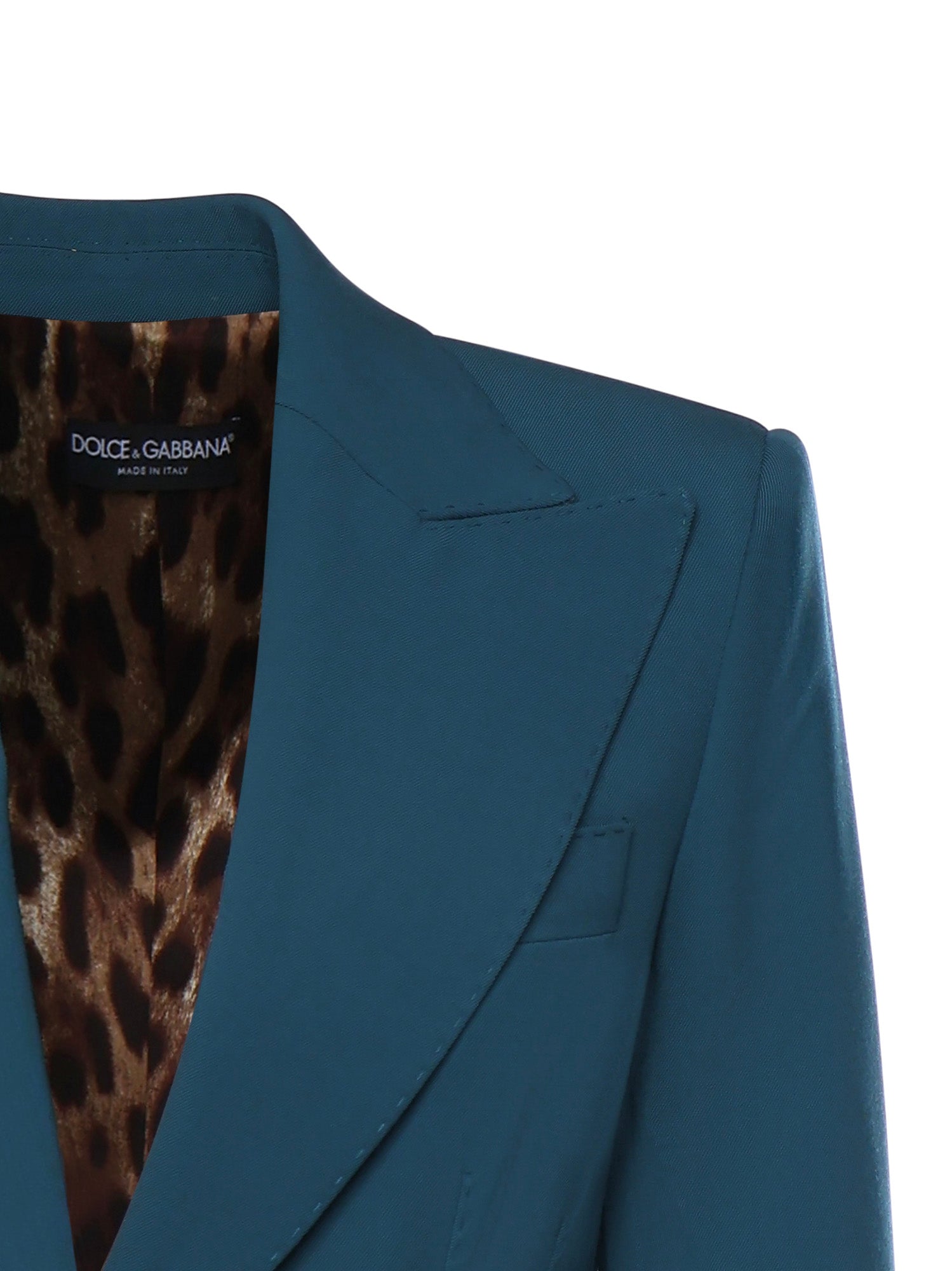 Dolce & Gabbana Jackets Petrol Virgin Wool