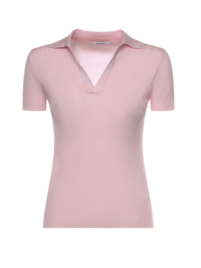 Max Mara T-shirts and Polos Pink Virgin Wool