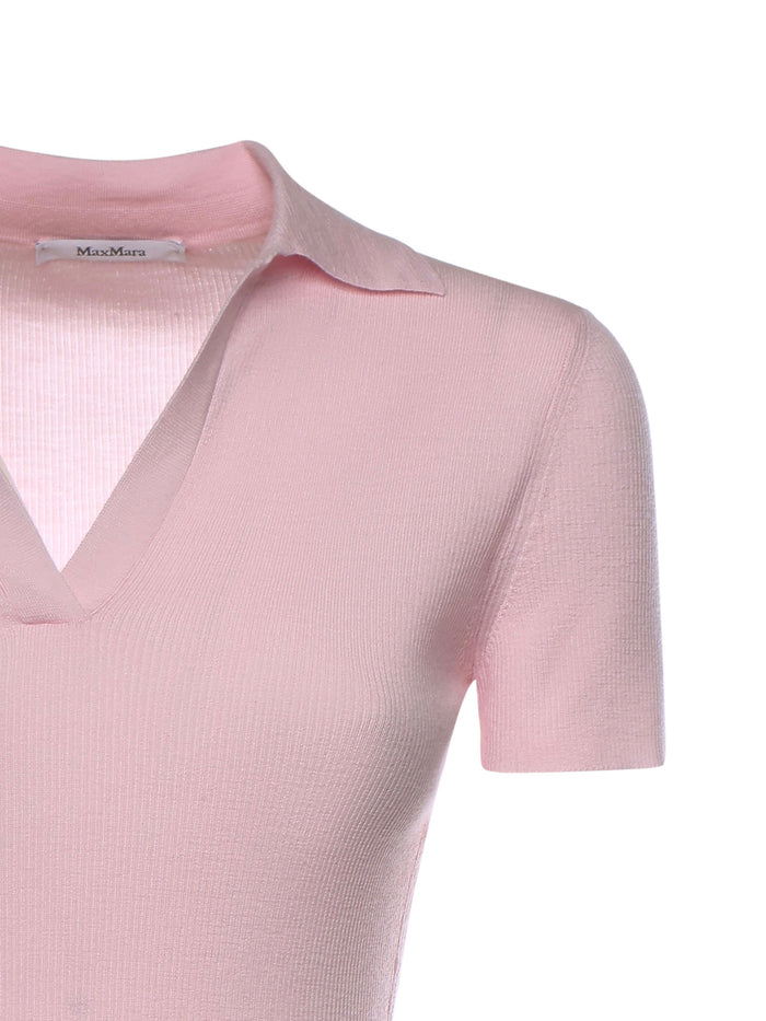 Max Mara T-shirts and Polos Pink Virgin Wool